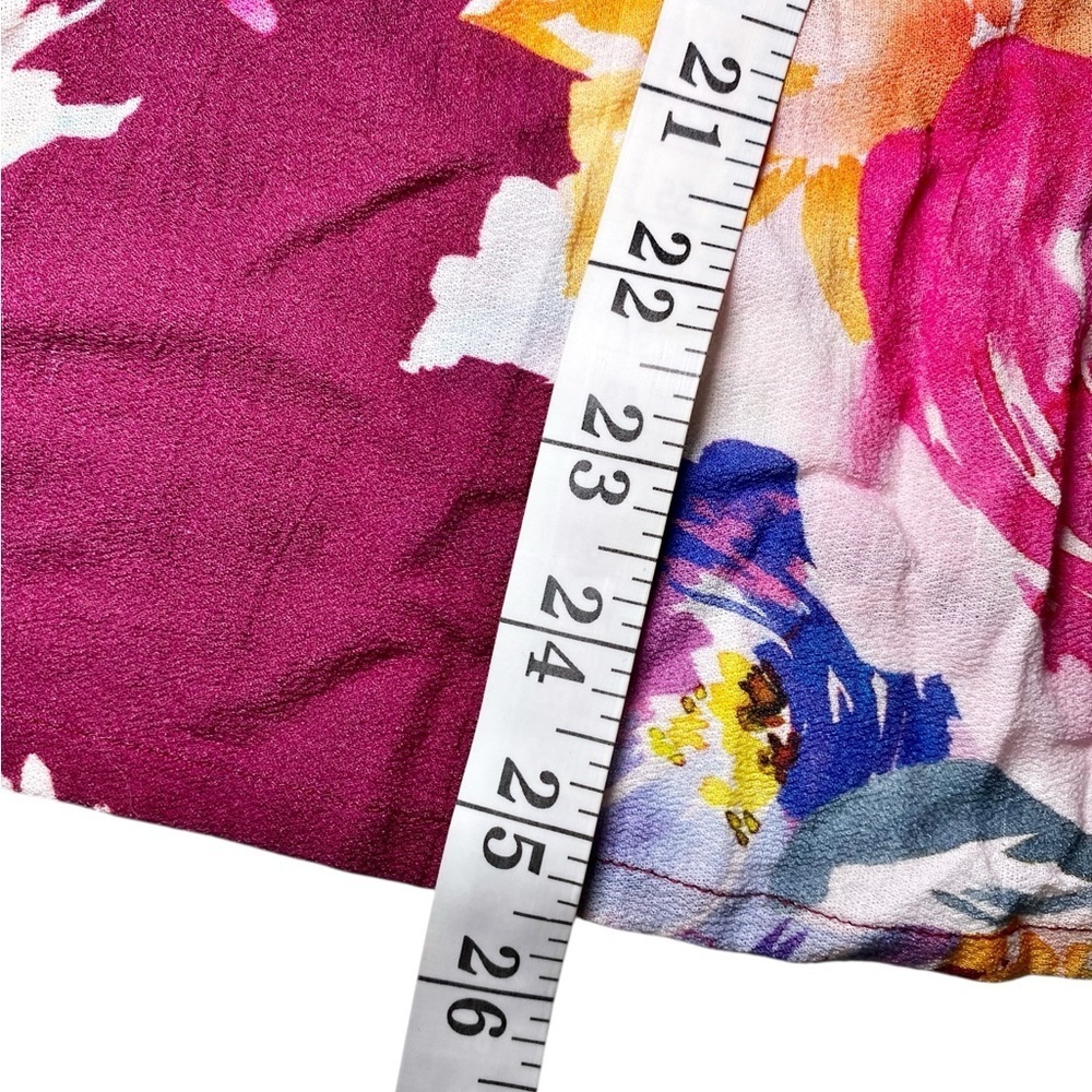 Vineet Bahl Vibrant Floral Sleeveless Blouse - Pink Multicolor - Picture 14 of 15
